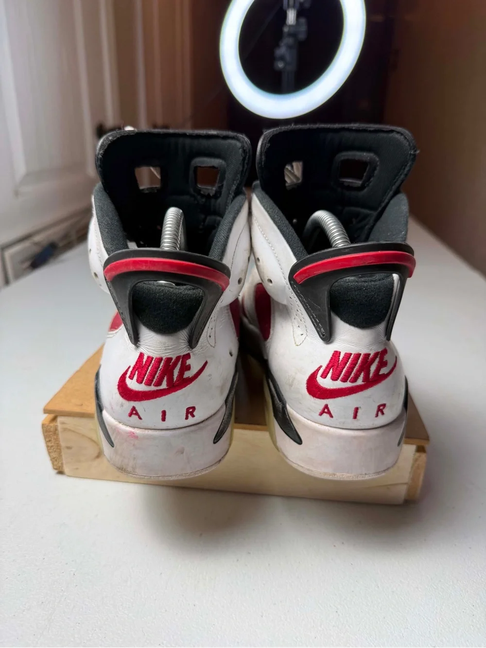 Nike Air Jordan 6 Retro OG Mid Carmine size 5.5 OG VI White NO BOX
